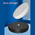 Miniatyrbild 4 av 5: Smart laddningsbar justerbar hastighet elektrisk skivspelare 360 grader 110/220v-Perfet White US standard 110V