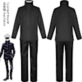 Miniatyrbild 3 av 5: Anime Jujutsu Kaisen Gojo Satoru Cosplay Kostym Ögonlapp Peruk Glasögon Dräkt Halloween Kostymer för Män - Perfekt Wig A Only XXL