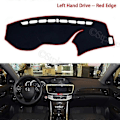 Miniatyrbild 1 av 5: Anti-halkmatta för instrumentbrädan, Honda Accord 9 2013-2017 - Perfekt tillbehör Left Drive - Red
