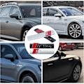 Miniatyrbillede 2 af 5: Bilsticker, 2 stk. 3D Sport Emblem S Logo Lettering Bilskilt til A3 A4 A5 A6 A7 A8 Q2 Q3 Q4 Q5 Q7 S3 S4 S5 S6 S7 S8 RS-Perfet