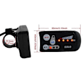 Miniatyrbilde 1 av 5: Elektrisk Sykkel 36V48V S800 LED LCD Meter Kontrollpanel Display Kompatibel med Ebike Kontroller 5 Pin Vanntett-Perfekt