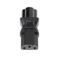 Miniatyrbild 1 av 5: IEC 320 C13 Hona till C6 Hane 3-Pin Klöverblad Kontakt Konverterare AC Strömadapter-Perfet