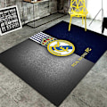 Miniatyrbilde 1 av 2: Retro Teppe Fotballklubb Mykt Sklisikkert Svært Absorberende Teppe Egnet for Studierom-Perfekt Real Madrid B 100x200cm