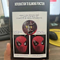 Miniatyrbild 5 av 5: Mascara Spiderman huvudbonad mask rollspelsaktivitet ögonmask Spiderman 1:1 elastisk leksak vuxna barn present-Perfet with box3