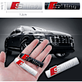 Miniatyrbillede 5 af 5: Bilsticker, 2 stk. 3D Sport Emblem S Logo Lettering Bilskilt til A3 A4 A5 A6 A7 A8 Q2 Q3 Q4 Q5 Q7 S3 S4 S5 S6 S7 S8 RS-Perfet