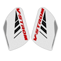 Miniatyrbillede 3 af 5: Motorcykel Side Tank Pad Beskyttelse Knægreb Anti-slip til Suzuki V-strom 1000 Xt Abs 2017-2020-Perfekt 1 set of white
