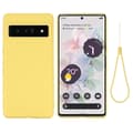 til Pixel 7 Pro Pure Color Flydende Silikone Stødsikkert Telefoncover - Perfekt Yellow
