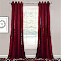 Miniatyrbillede 1 af 5: Luksuriøse termisk isolerede gardiner, tykke, solide, effektive mørklægningsgardiner - Perfekt Wine Red W 59x H 71 150cm*180cm