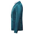Miniatyrbilde 2 av 4: HERRENES Formell Klassisk Hakket Krage Dobbel Split Ensfarget Enknapps Blazer - Perfekt Lake Blue S