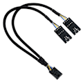 Miniatyrbild 1 av 5: RGB-splitter Kompatibel med Lighting Node Core 4-Pin Hane till Hona Fläkt-Perfekt