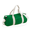 Miniatyrbillede 1 af 2: Bagbase Plain Varsity Barrel / Duffle Bag (20 liter) - Perfet Kelly Green/Off White One Size