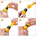 Miniatyrbillede 4 af 5: Blandingsbatteri Slangekobling, Bland Nemt Varmt & Koldt Vand, Slangeende Hurtigkobling, 2 I 1 Gevindhane Kobling, Y Splitter Kobling, Udendørs - Perfekt