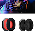 Miniatyrbild 4 av 5: Öronkuddar för Kingston Hyperx Cloud II 2 Hörlurar Svampar Kuddar Öronmuffar-Perfekt Black red mesh flann