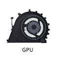 Miniatyrbilde 5 av 5: Kjølefan for HP ZBook Studio 15\" G3 G4 CPU & GPU 840960-001 / 922945-001 - Perfekt