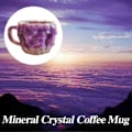 Miniatyrbillede 2 af 5: Mineralkrystal Kaffeekrus, Flerfarvet Mineralkrystal Kaffeekrus - Perfekt grey