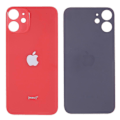 Miniatyrbillede 1 af 4: Kompatibel med iPhone 12 Batteri Hus Cover Reparationsdel (Kamera Linse Ring Hul Standard Version) - Rød-Perfet Red
