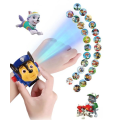 Miniatyrbilde 1 av 6: Paw Patrol-klokke med projektorfunksjon - 24 lysbildefremvisninger - Perfet