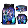 Miniatyrbillede 1 af 2: Stranger Things4 Student Skoletaske Børne Unisex Rygsæk Madpakke - Perfet 13 3pcs