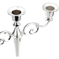 Miniatyrbilde 4 av 6: 3 Metal Candelabra - Lysestakere for formelle arrangementer, bryllup, kirke, feriedekor, Halloween, silver