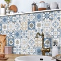 Miniatyrbillede 9 af 10: 10 stk Backsplash Tile Sticker DIY Peel Stick Tapet Køkken Gulv Trappe Decal - Perfet 15CM