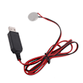 Miniatyrbilde 9 av 10: USB til 3V CR2032 Dummy Batteri Ladningskabel CR2032 3V Batteri Erstatning for CR2032 Myntcelle Batteri Driver- Perfet