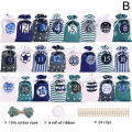 Miniatyrbillede 10 af 11: 24 STK Jule-adventskalender Gaveposer Snørepose Fest D red 24pcs