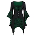 Pikkukuva 2 / 3: Retro keskiaikainen goottilainen pitsimekko naisille - Perfet green XL