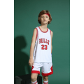Miniatyrbillede 4 af 6: Michael Jordan No.23 Basketball Jerseysæt Bulls Uniform til børn teenagere White XXL (160-165CM)