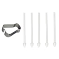 Miniatyrbillede 2 af 6: 5 stk Touch Stylus-spidser udskiftning med fjernelsespincet Carbon Fiber S Pen Tips til Tab S6/S6 Lite-telefoner til Note10/20 til - Perfet white