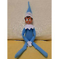 Miniatyrbillede 1 af 2: Elf Dukke Julepynt Børnegave Overraskelse Plyslegetøj Jule Reindeer Elves Pink Rød Farver_ai-Perfet Light blue boy