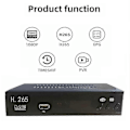 Miniatyrbillede 2 af 7: DVB T2 Hevc 265 Digital TV-modtager DVB-T2 265 1080p HD-dekoder USB Terrestrisk TV-modtager EPG-indstillinger - Perfekt