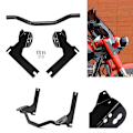 Miniatyrbillede 2 af 5: Dot-Style Blinklysstang til Forbikørsel for 1994-2013 Harley-Davidson Road King, Electra Glide og Touring Modeller - Perfekt BLACK