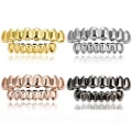 Miniatyrbillede 1 af 3: Hip Hop Tænder Grillz Sæt Seler Smykker Punk Cosplay Halloween - Perfet Silver 8-8Top Bottom Brace Set