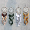 Miniatyrbild 3 av 4: Drömfångare Hamparep Lång tofs Bohemian Hanging Craft - Perfet White