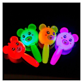 Miniatyrbild 1 av 5: Handhållen Lätt Gummi leksak Finger Dekompressionspinne leksak Mjuk Kläm Stress Relief leksaker-Perfekt Luminous Handle Bear
