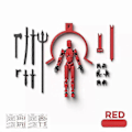 Miniatyrbilde 1 av 5: Dummy13 Magnetisk Actionfigur Sett, 3D Magnetisk Actionfigur Sett - Perfekt Red Black