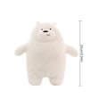 Miniatyrbilde 1 av 3: Vi Bare Bjørner Kosedyr Isbjørn Panda Grizzly Myke Plysjleker Kawaii Plysjdyr for Gutter Jenter Barn-e-Perfet White Stand 25cm
