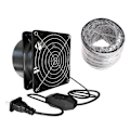 Miniatyrbillede 1 af 5: Udstødningsventilator Kanal Luftventilation Blæser Vindue Udsuger Toilet Køkken-Perfekt 2m