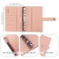 Miniatyrbillede 8 af 8: Binder Notesbog, Zip Pocket Binder Notesbog, A6 Budget Binder med 12 Binder Lommer og 21 Label Stickers (grøn) - Perfet