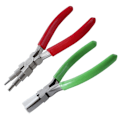 Pikkukuva 8 / 10: 3 kpl set Professional 6 in 1 -lukituspihdit Nylon Pihdit Kaarevat kärkipihdit korujen valmistukseen
