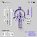 Miniatyrbild 1 av 5: Dummy13 Magnetisk Actionfigur Set, 3D Magnetisk Actionfigur Set - Perfekt Purple White with Magnet