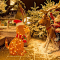 Miniatyrbillede 3 af 4: 3D Lampe Gravhund Jul Indendørs Udendørs Julepynt Udendørs- Perfet Tax