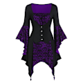 Pikkukuva 2 / 4: Retro keskiaikainen goottilainen pitsimekko naisille - Perfet purple M