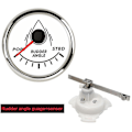 Miniatyrbillede 1 af 5: 52mm Marin Rorposition Indicator Vandtæt Rød Baggrundsbelysning med 0-190 Ohm Ror-Parringssensor 12v/24vd til Marin Yacht-Perfet WS-sensor