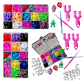 Pikkukuva 2 / 7: 2Pack Loom Bands Kit -pakkaus . Yhteensä n. 1200 osaa - Perfet