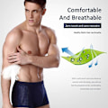 Miniatyrbilde 4 av 5: 4-pakning Herre Bambus Myke Undertøyshorts Sommer Ice Silk Mesh Boxer Briefs-Perfet Grey XXXL