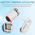 Miniatyrbillede 4 af 5: 230V Normalt Lukket NC M30x1.5mm Elektrisk Termisk Aktuator til Gulvvarme TRV Termostatisk Radiatorventil - Perfekt