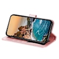 Miniatyrbillede 4 af 4: Syv-bladet Blomster Præget Læder Telefon Cover - Perfet Compatible with MotorolaMoto G35
