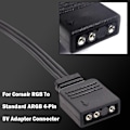 Miniatyrbillede 3 af 5: til Corsair 4-polet RGB til Standard ARGB 5V 3-polet Stik med Adapter 25cm Kabel - Perfekt