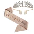 Party Krone Hodebånd Rhinestone Krone Hårtilbehør Første Års Nummer Bursdagskake Ornament Legering Hodebånd-Perfekt 41